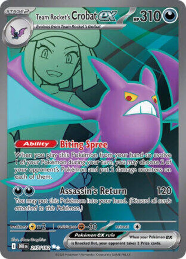 DRI 217 Team Rocket's Crobat EX