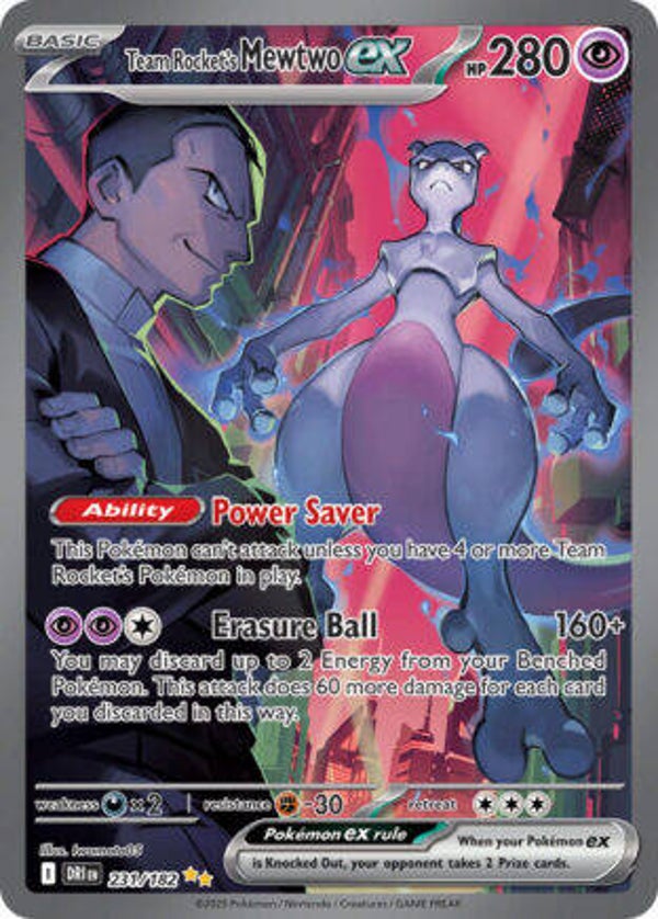 DRI 231 Team Rocket's Mewtwo EX