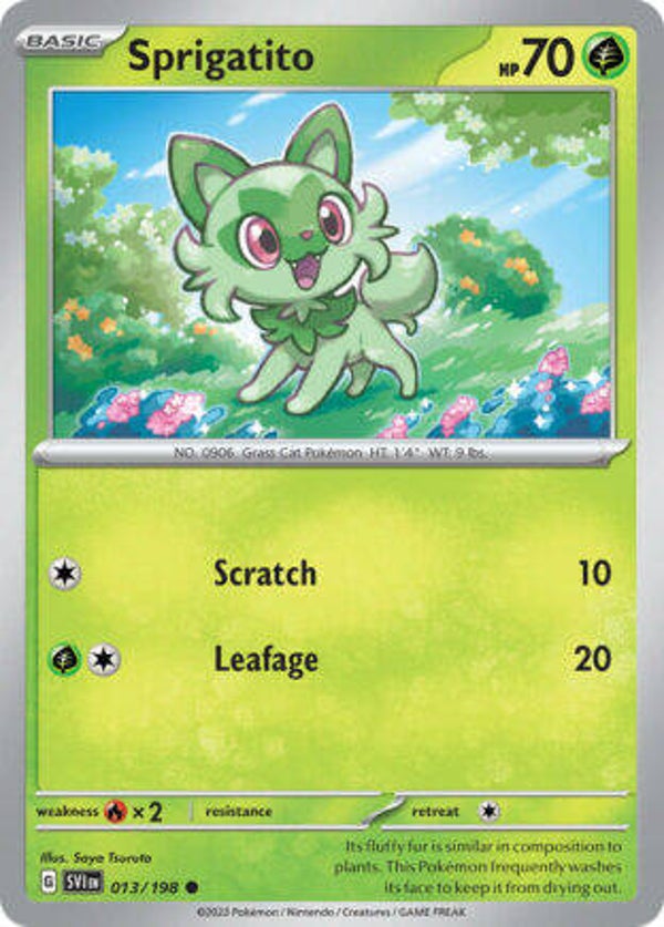 SVI 013 Sprigatito reverse holo