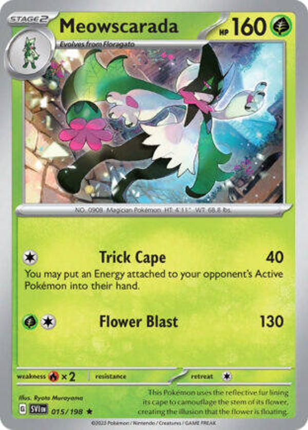 SVI 015 Meowscarada reverse holo