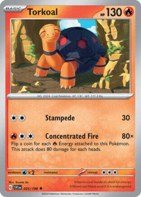 SVI 035 Torkoal reverse holo