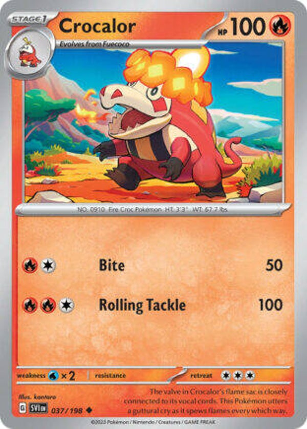 SVI 037 Crocalor reverse holo