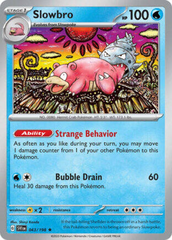 SVI 043 Slowbro reverse holo