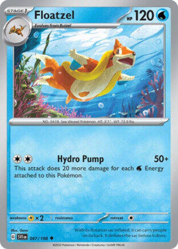 SVI 047 Floatzel reverse holo