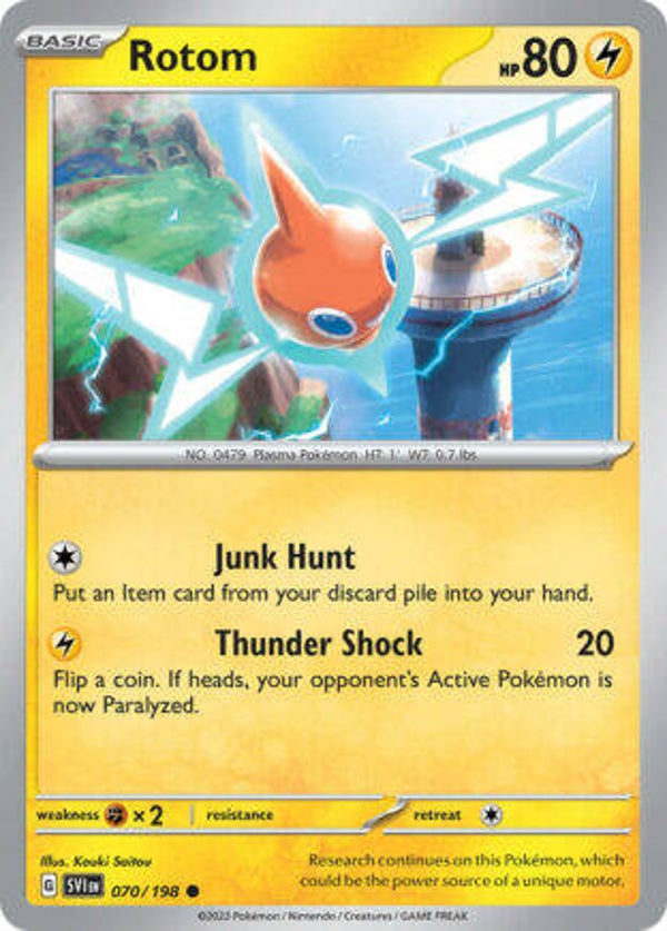 SVI 070 Rotom reverse holo