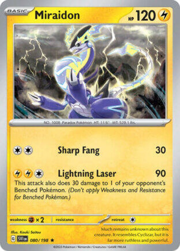 SVI 080 Miraidon reverse holo