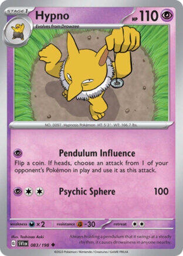 SVI 083 Hypno reverse holo