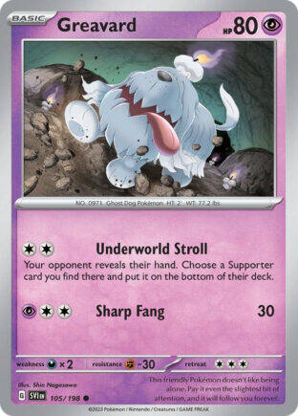 SVI 105 Greavard reverse holo