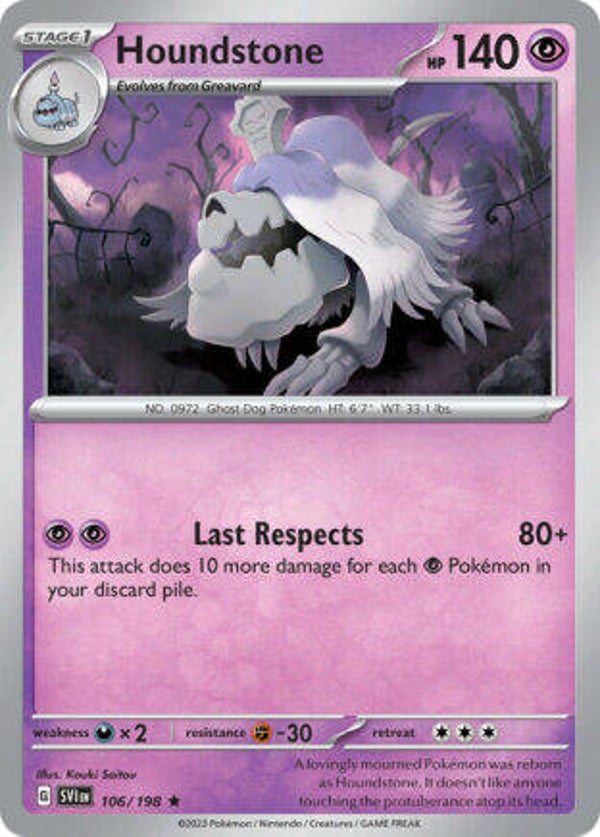 SVI 106 Houndstone reverse holo