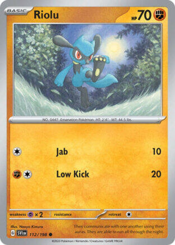 SVI 112 Riolu reverse holo