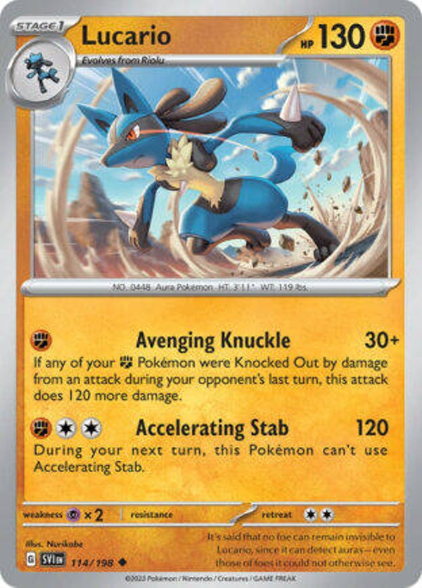 SVI 114 Lucario reverse holo
