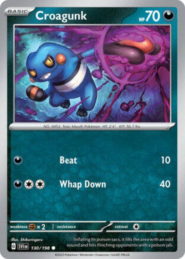 SVI 130 Croagunk reverse holo