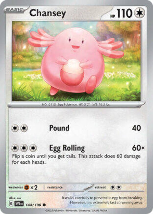 SVI 144 Chansey reverse holo