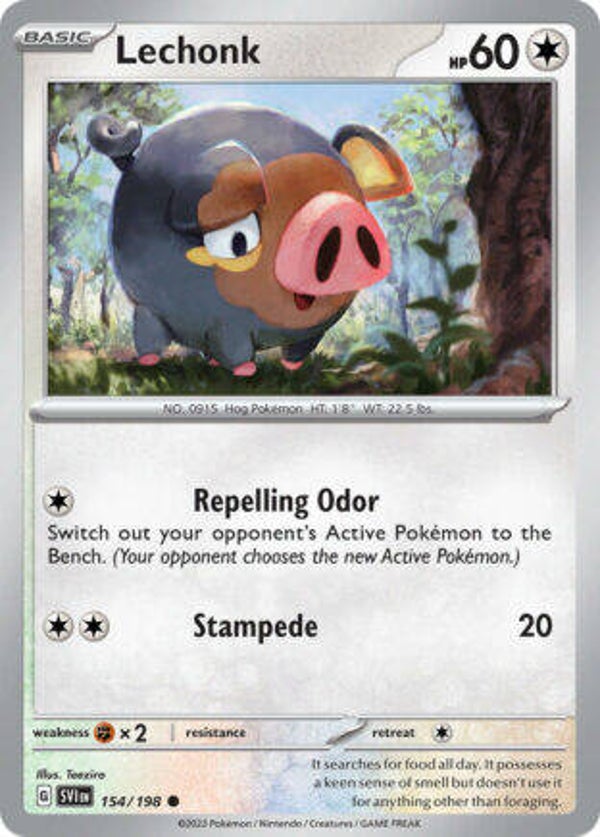 SVI 154 Lechonk reverse holo