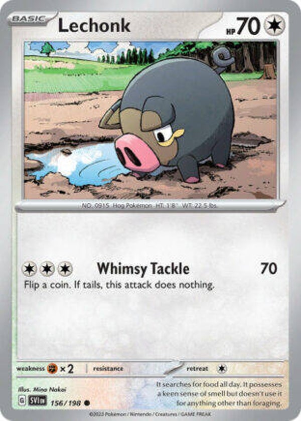 SVI 156 Lechonk reverse holo