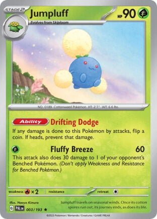 PAL 003 Jumpluff reverse holo