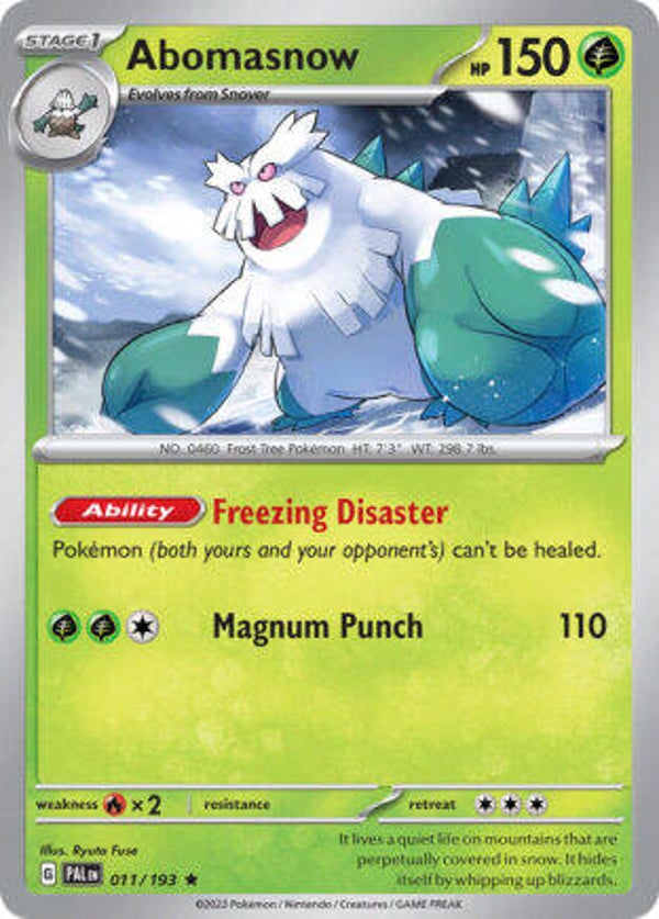 PAL 011 Abomasnow reverse holo