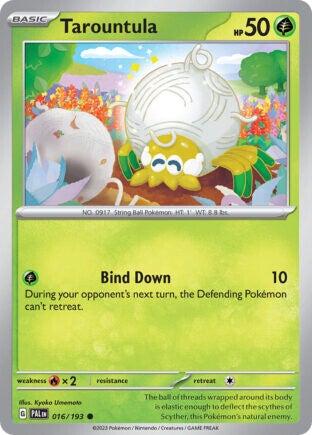 PAL 016 Tarountula reverse holo