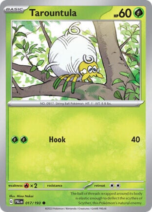 PAL 017 Tarountula reverse holo