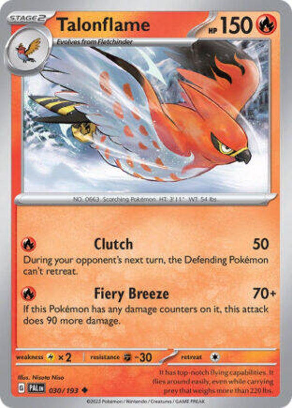 PAL 030 Talonflame reverse holo