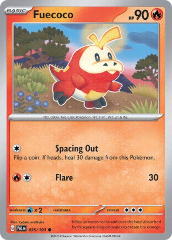 PAL 035 Fuecoco reverse holo