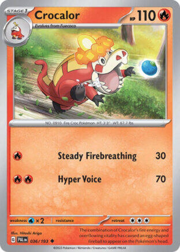 PAL 036 Crocalor reverse holo