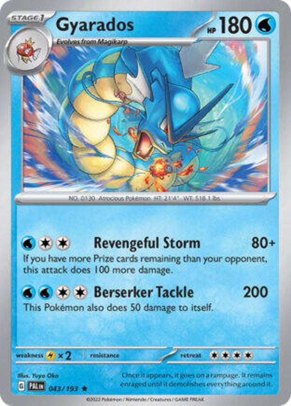 PAL 043 Gyarados reverse holo