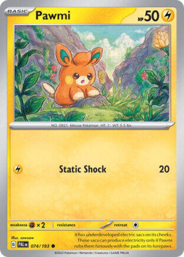 PAL 074 Pawmi reverse holo