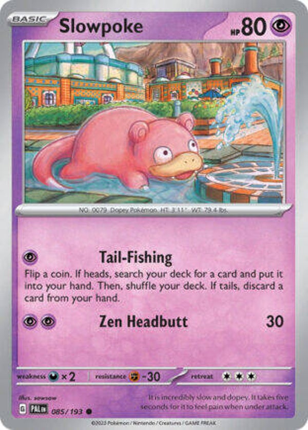 PAL 085 Slowpoke reverse holo