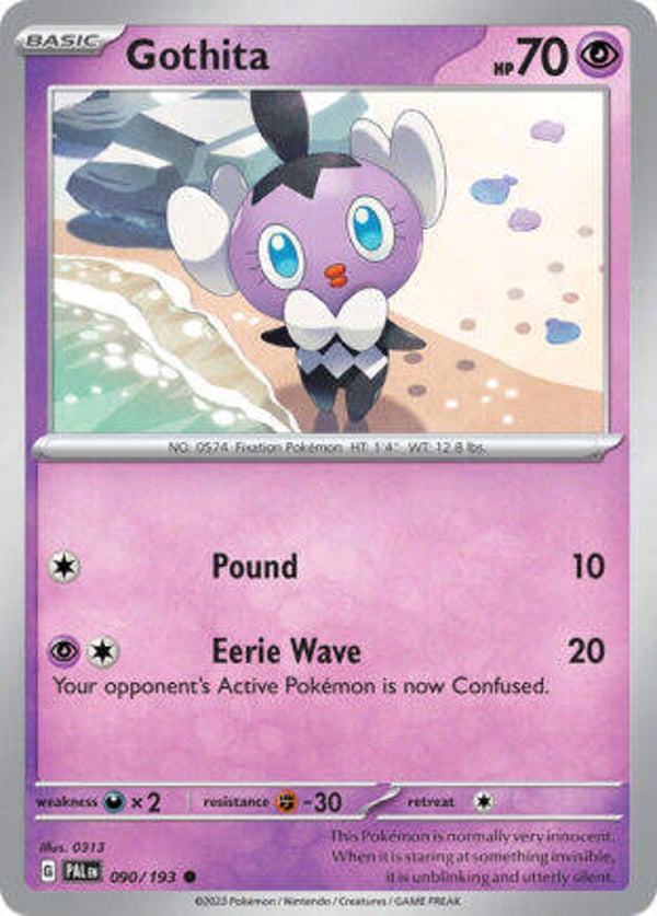 PAL 090 Gothita reverse holo