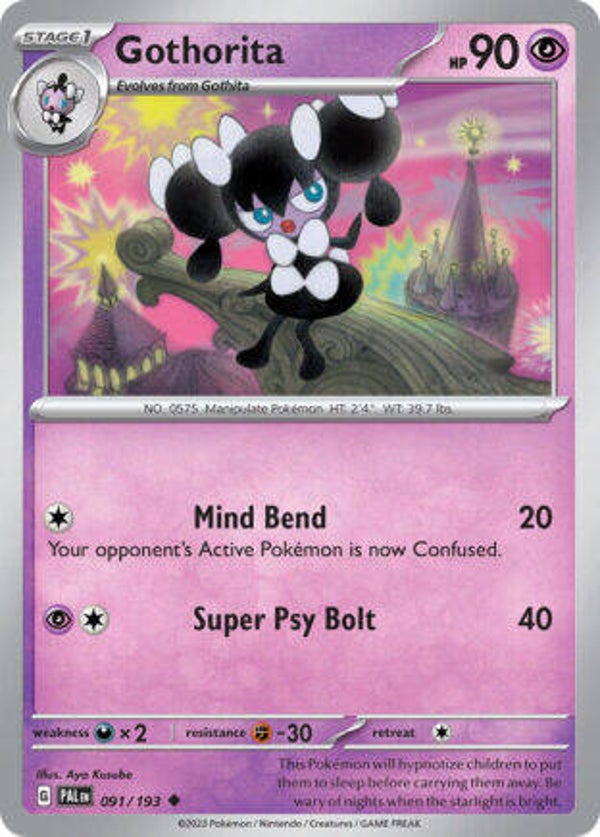 PAL 091 Gothorita reverse holo