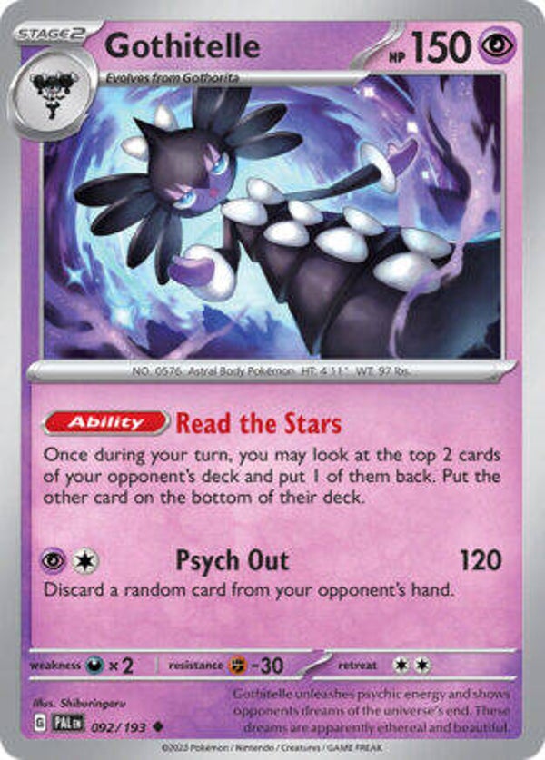 PAL 092 Gothitelle reverse holo
