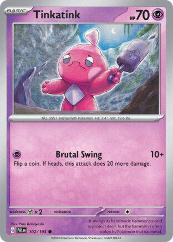 PAL 102 Tinkatink reverse holo
