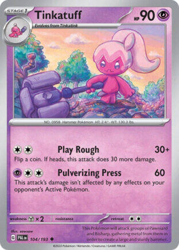 PAL 104 Tinkatuff reverse holo