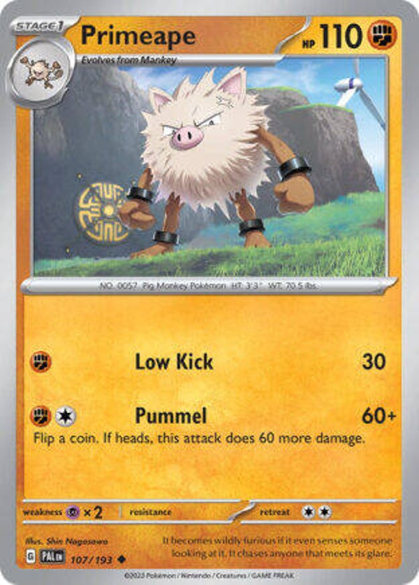 PAL 107 Primeape reverse holo
