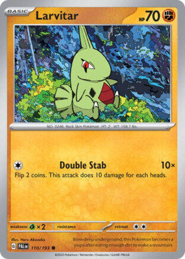 PAL 110 Larvitar reverse holo