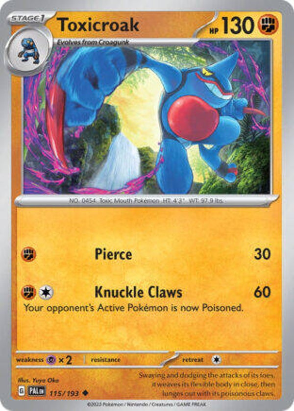 PAL 115 Toxicroak reverse holo