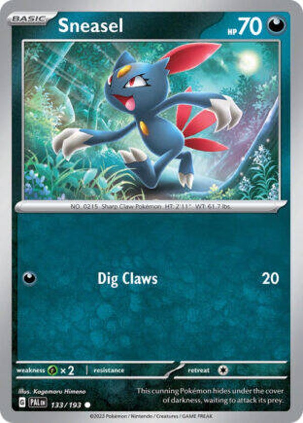 PAL 133 Sneasel reverse holo
