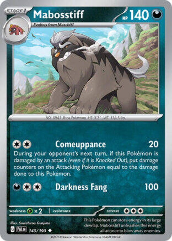 PAL 143 Mabosstiff reverse holo