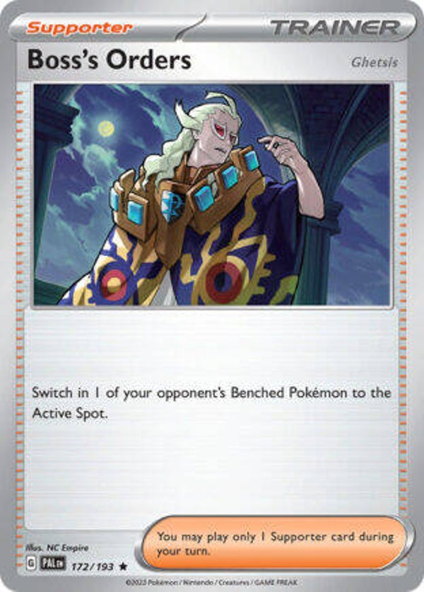 PAL 172 Boss's Orders reverse holo