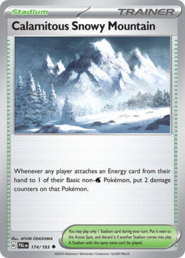 PAL 174 Calamitous Snowy Mountain reverse holo
