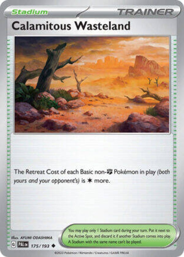 PAL 175 Calamitous Wasteland reverse holo