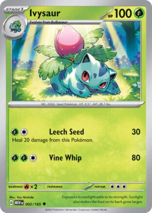 MEW 002 Ivysaur reverse holo