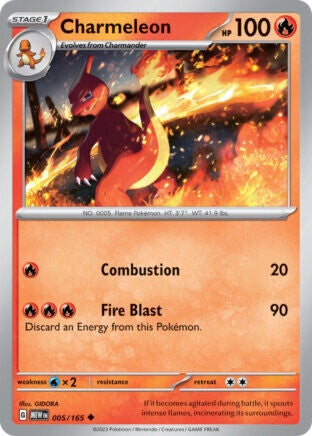 MEW 005 Charmeleon reverse holo