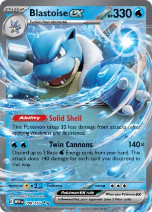 MEW 009 Blastoise EX