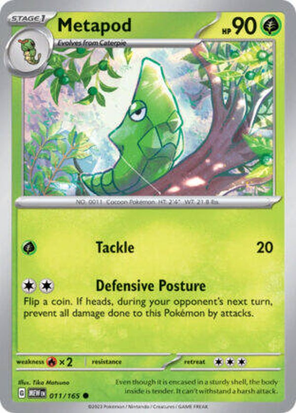 MEW 011 Metapod reverse holo