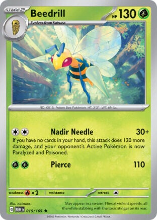 MEW 015 Beedrill reverse holo