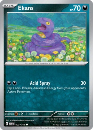 MEW 023 Ekans reverse holo