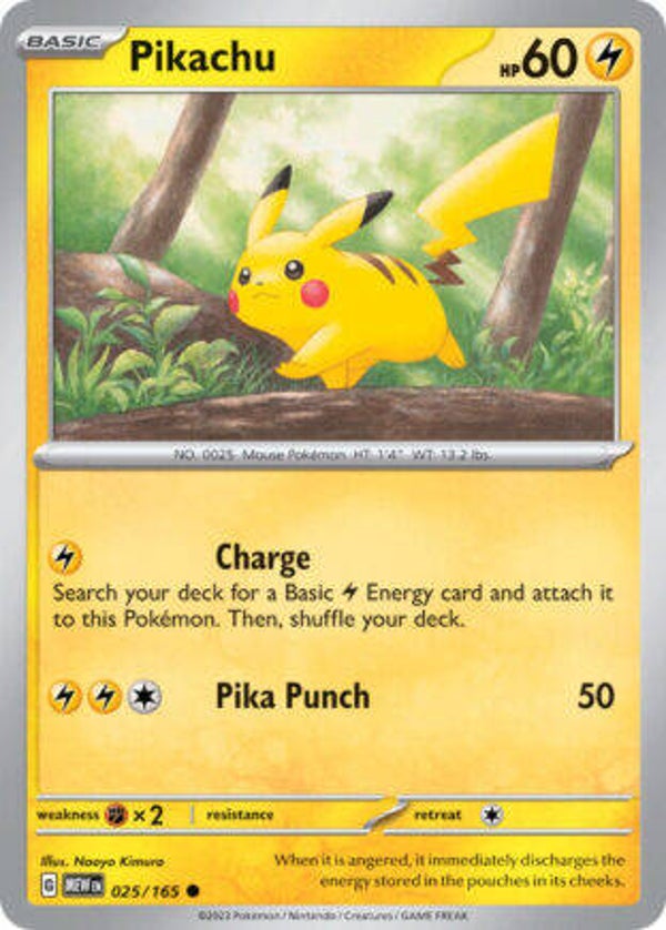 MEW 025 Pikachu reverse holo