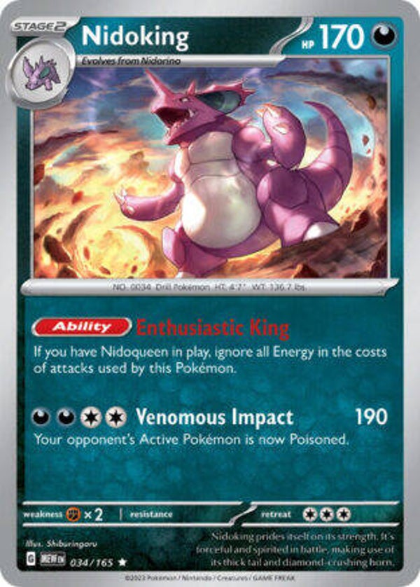 MEW 034 Nidoking reverse holo
